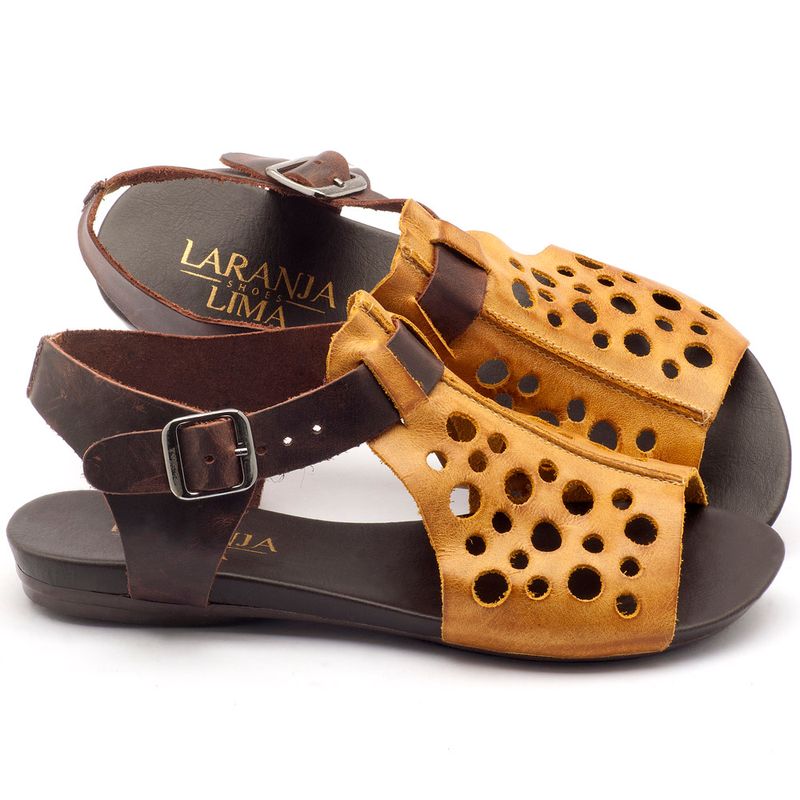 Laranja_Lima_Shoes_Sapatos_Femininos_Sandalia_Rasteira_Flat_em_Couro_Amarelo_-_Codigo_-_137023_1