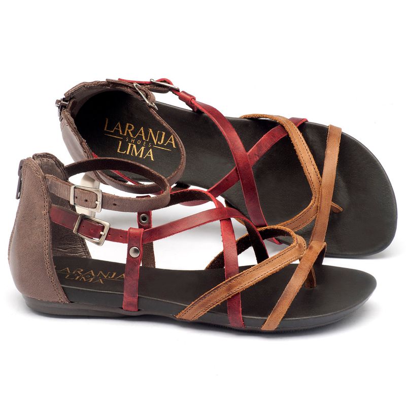 Laranja_Lima_Shoes_Sapatos_Femininos_Sandalia_Rasteira_Flat_em_Couro_Marrom_-_Codigo_-_137059_1