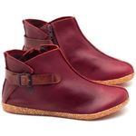 Laranja_Lima_Shoes_Sapatos_Femininos_Flat_Boot_em_Couro_Vinho_-_Codigo_-_137144_1