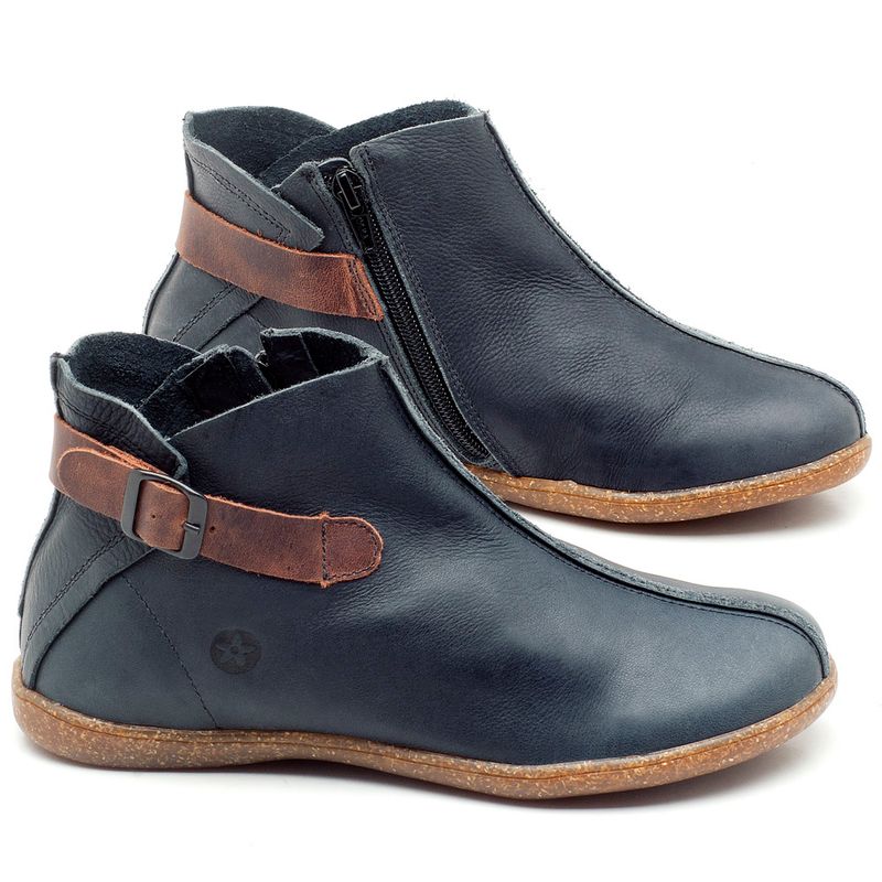 Laranja_Lima_Shoes_Sapatos_Femininos_Flat_Boot_em_Couro_Azul_-_Codigo_-_137144_1