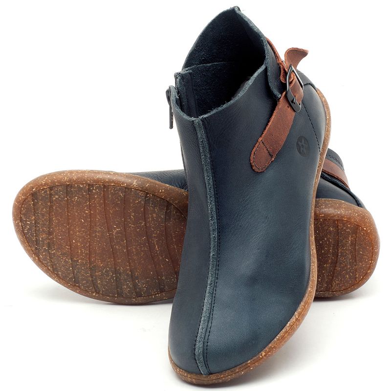 Laranja_Lima_Shoes_Sapatos_Femininos_Flat_Boot_em_Couro_Azul_-_Codigo_-_137144_2