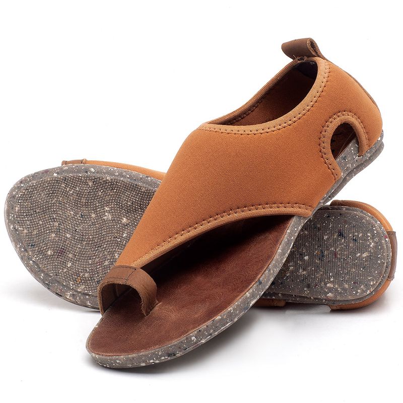 Laranja_Lima_Shoes_Sapatos_Femininos_Sandalia_Rasteira_Flat_em_Textil_Caramelo_-_Codigo_-_137179_2