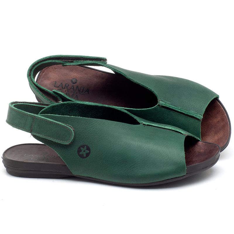 Laranja_Lima_Shoes_Sapatos_Femininos_Sandalia_Rasteira_Flat_em_Couro_Verde_-_Codigo_-_137205_1
