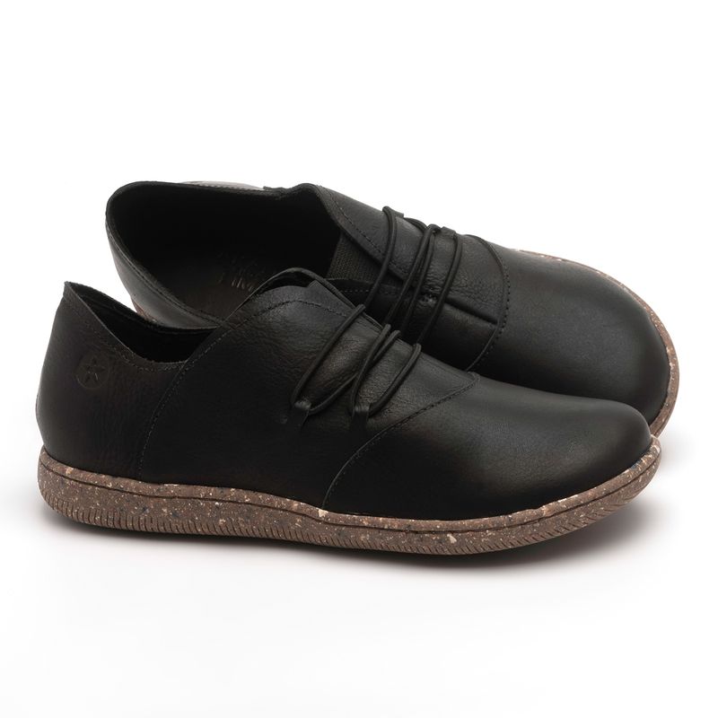 Laranja_Lima_Shoes_Sapatos_Femininos_Flat_Shoes_em_Couro_Preto_-_Codigo_-_137268_1
