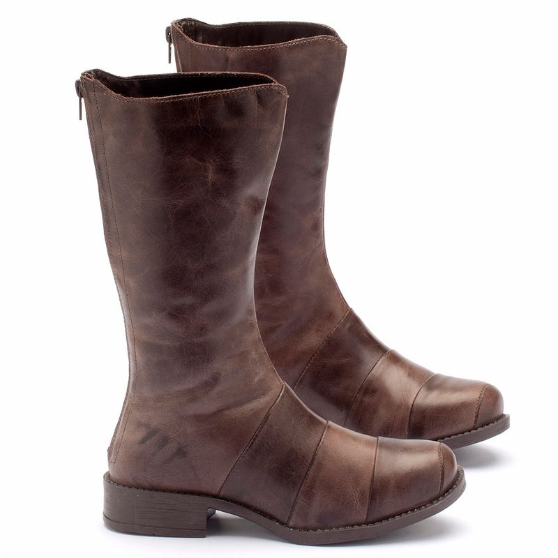 Laranja_Lima_Shoes_Sapatos_Femininos_Bota_Cano_Curto_Salto_de_2_cm_em_Couro_Cafe_-_Codigo_-_141003_1