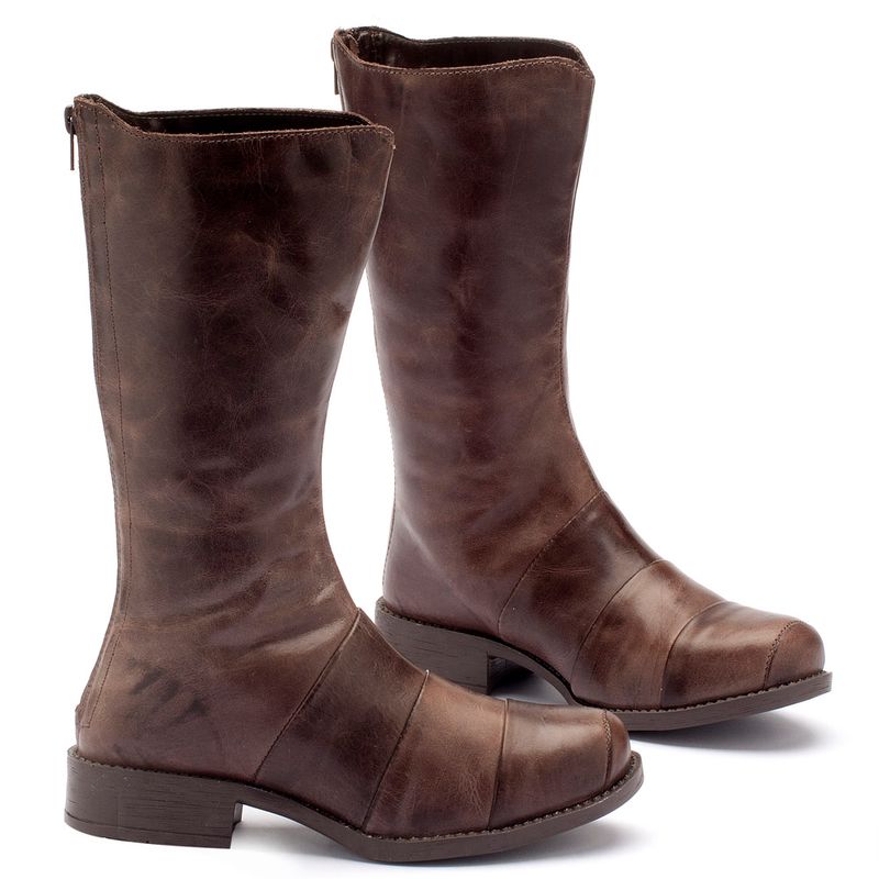 Laranja_Lima_Shoes_Sapatos_Femininos_Bota_Cano_Curto_Salto_de_2_cm_em_Couro_Cafe_-_Codigo_-_141003_2