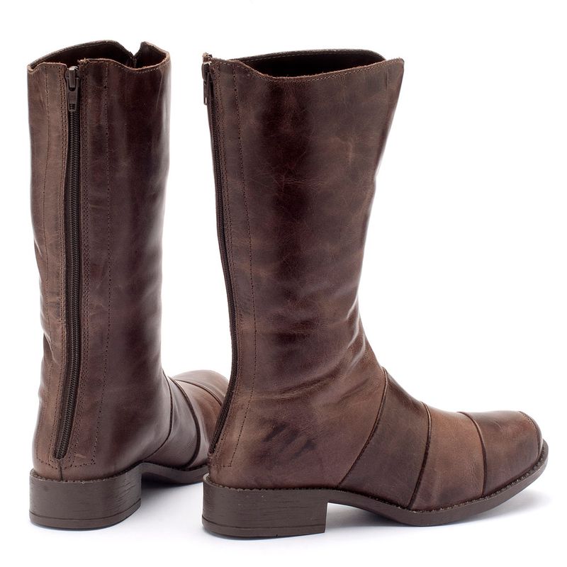 Laranja_Lima_Shoes_Sapatos_Femininos_Bota_Cano_Curto_Salto_de_2_cm_em_Couro_Cafe_-_Codigo_-_141003_3