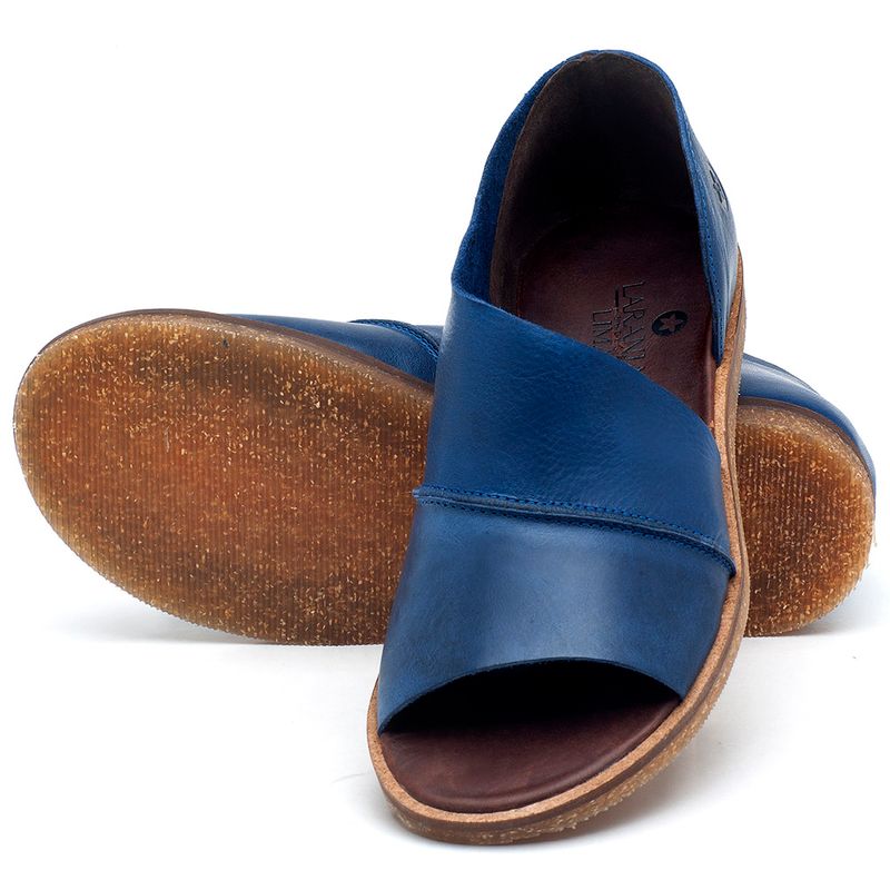 Laranja_Lima_Shoes_Sapatos_Femininos_Sandalia_Rasteira_Flat_em_Couro_Azul_-_Codigo_-_141055_2