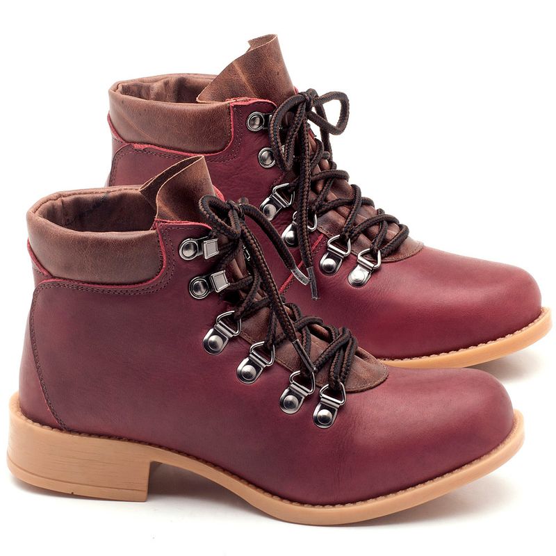 Laranja_Lima_Shoes_Sapatos_Femininos_Bota_Cano_Curto_em_Couro_Vinho_-_Codigo_-_141065_1