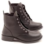 Laranja_Lima_Shoes_Sapatos_Femininos_Bota_Cano_Curto_Salto_de_2_cm_em_Couro_Preto_-_Codigo_-_141069_-