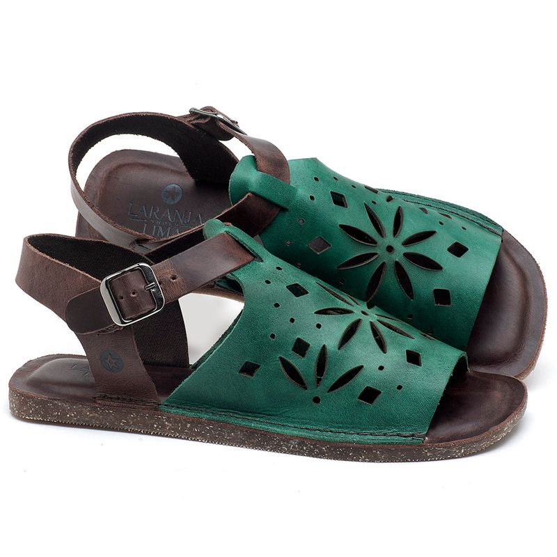 Laranja_Lima_Shoes_Sapatos_Femininos_Sandalia_Rasteira_Flat_em_Couro_Verde_-_Codigo_-_141095_1