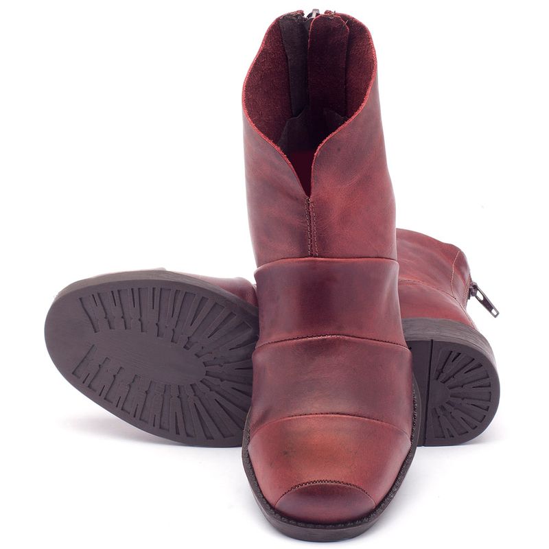 Laranja_Lima_Shoes_Sapatos_Femininos_Bota_Cano_Curto_Salto_de_3_cm_em_Couro_Bordo_-_Codigo_-_141001_2
