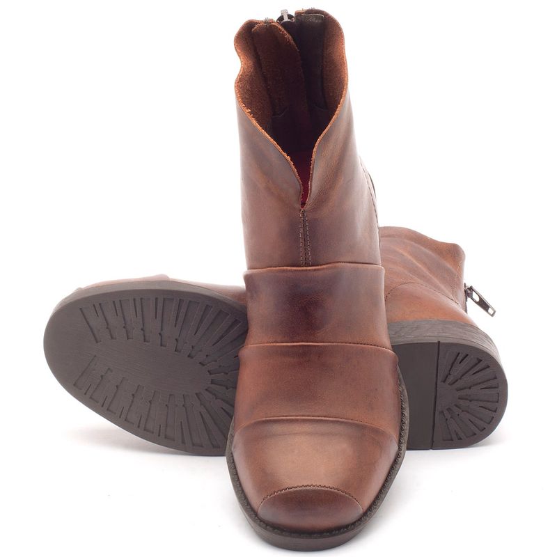 Laranja_Lima_Shoes_Sapatos_Femininos_Bota_Cano_Curto_Salto_de_3_cm_em_Couro_Marrom_-_Codigo_-_141001_2
