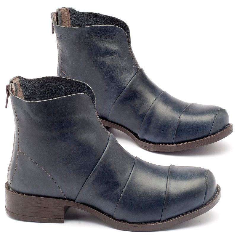 Laranja_Lima_Shoes_Sapatos_Femininos_Bota_Cano_Curto_Salto_de_3_cm_em_Couro_Marinho_-_Codigo_-_141001_1