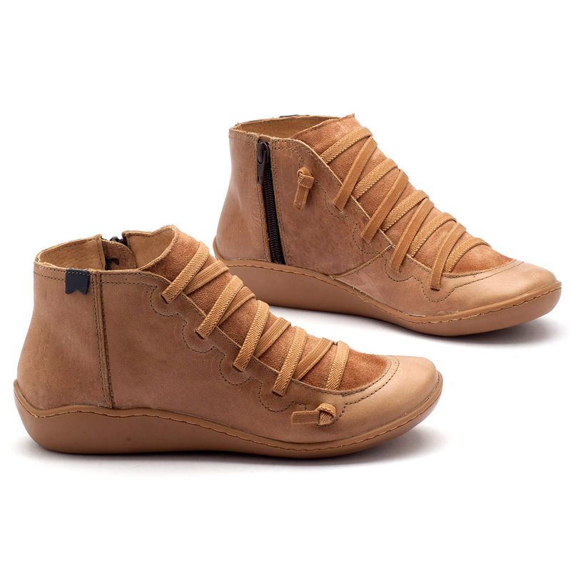 Laranja_Lima_Shoes_Sapatos_Femininos_Tenis_Cano_Alto_em_Couro_Bege_-_Codigo_-_139003_1