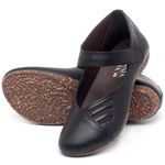 Laranja_Lima_Shoes_Sapatos_Femininos_Sapatilha_Bico_Redondo_em_Couro_Preto_-_Codigo_-_148020_2