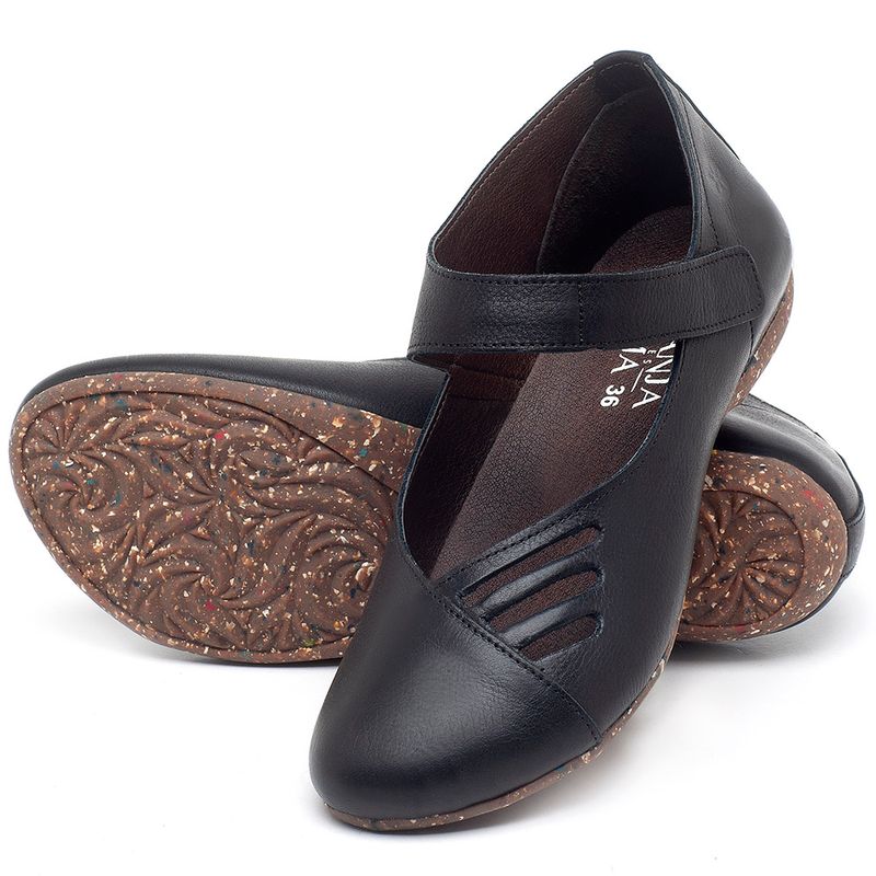 Laranja_Lima_Shoes_Sapatos_Femininos_Sapatilha_Bico_Redondo_em_Couro_Preto_-_Codigo_-_148020_2