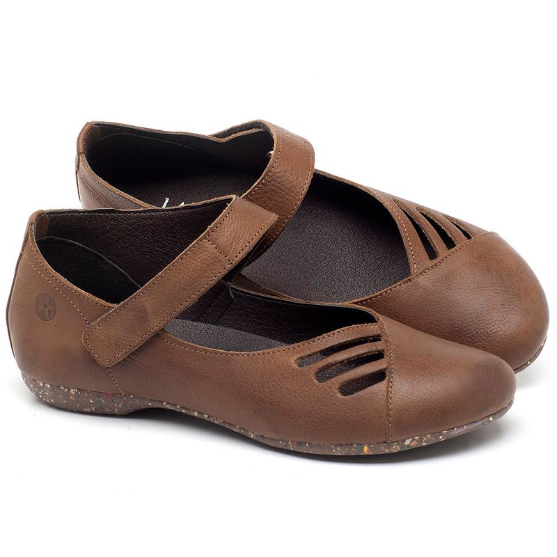 Laranja_Lima_Shoes_Sapatos_Femininos_Sapatilha_Bico_Redondo_em_Couro_Caramelo_-_Codigo_-_148020_1