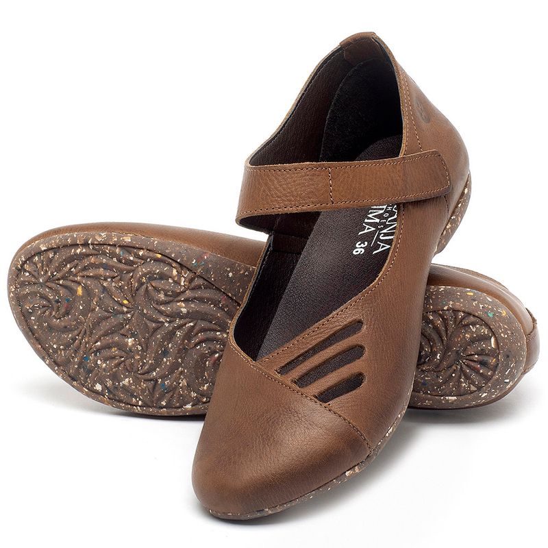 Laranja_Lima_Shoes_Sapatos_Femininos_Sapatilha_Bico_Redondo_em_Couro_Caramelo_-_Codigo_-_148020_2