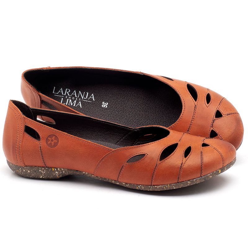 Laranja_Lima_Shoes_Sapatos_Femininos_Sapatilha_Bico_Redondo_em_Couro_Laranja_-_Codigo_-_148021_1