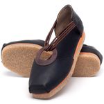 Laranja_Lima_Shoes_Sapatos_Femininos_Sapatilha_Bico_Redondo_em_Couro_Preto_-_Codigo_-_3057_2