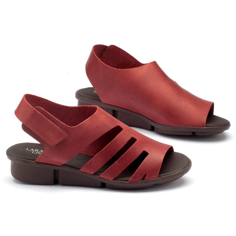Laranja_Lima_Shoes_Sapatos_Femininos_Sandalia_Rasteira_Flat_em_Couro_Vermelho_-_Codigo_-_136040_1