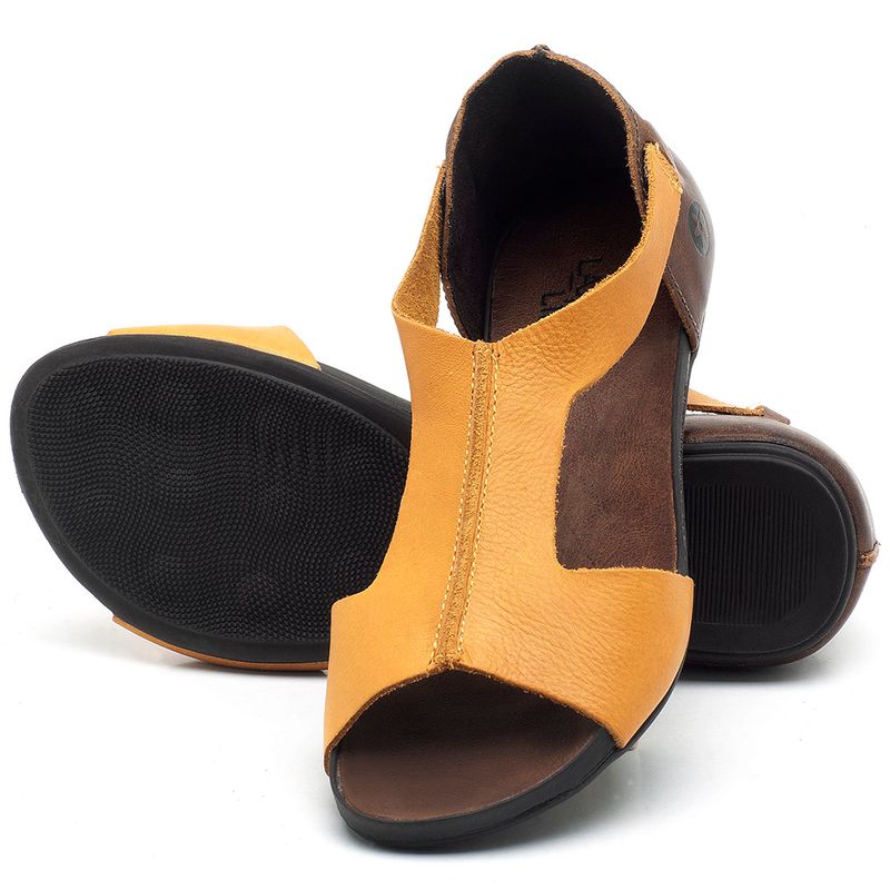 Laranja_Lima_Shoes_Sapatos_Femininos_Sandalia_Rasteira_Flat_em_Couro_Amarelo_-_Codigo_-_137186_2