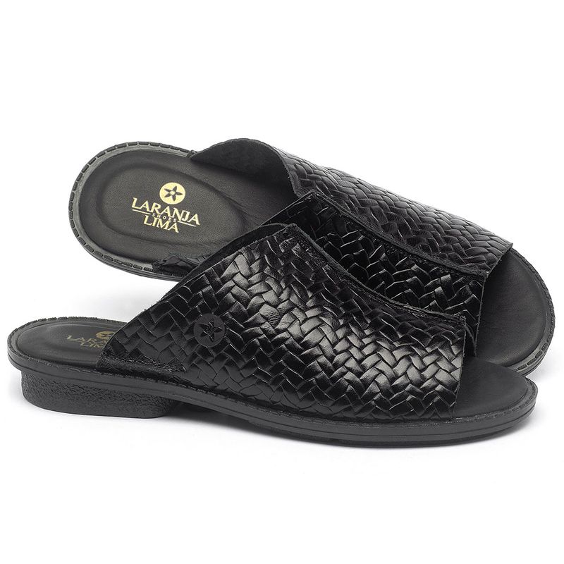 Laranja_Lima_Shoes_Sapatos_Femininos_Sandalia_Rasteira_Flat_em_Couro_Preto_-_Codigo_-_139043_1