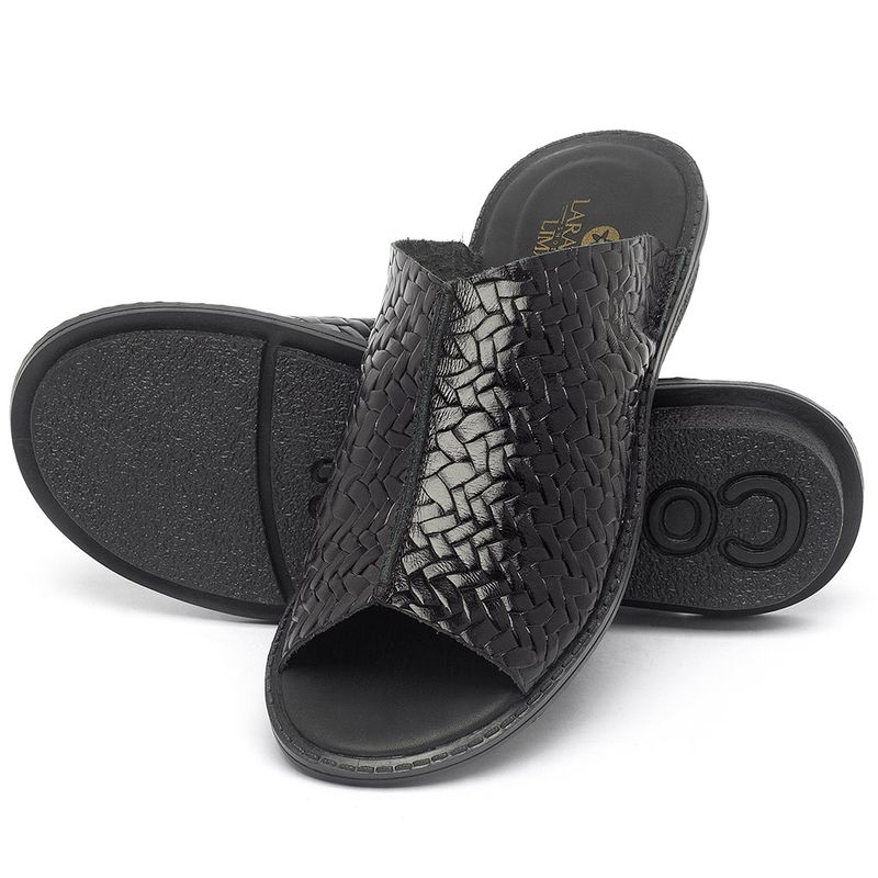 Laranja_Lima_Shoes_Sapatos_Femininos_Sandalia_Rasteira_Flat_em_Couro_Preto_-_Codigo_-_139043_2
