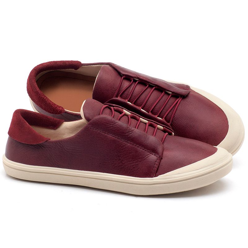 Laranja_Lima_Shoes_Sapatos_Femininos_Tenis_Cano_Baixo_em_Couro_Vinho_-_Codigo_-_56182_1