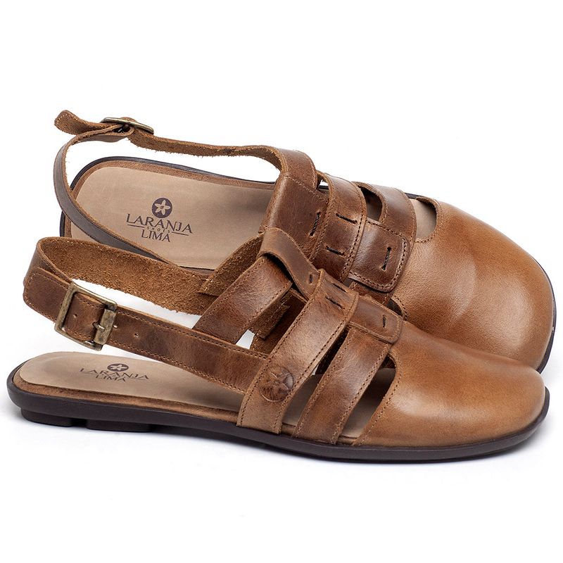 Laranja_Lima_Shoes_Sapatos_Femininos_Sapatilha_Bico_Quadrado_em_Couro_Caramelo_-_Codigo_-_9478_1