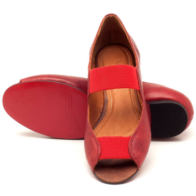Laranja_Lima_Shoes_Sapatos_Femininos_Sapatilha_Peep_Toe_em_Couro_Vermelho_-_Codigo_-_56030_2