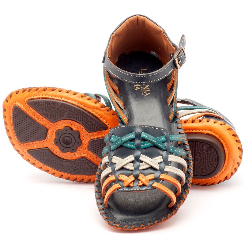 Laranja_Lima_Shoes_Sapatos_Femininos_Sandalia_Rasteira_Flat_em_Couro_Multicolor_-_Codigo_-_136003_2