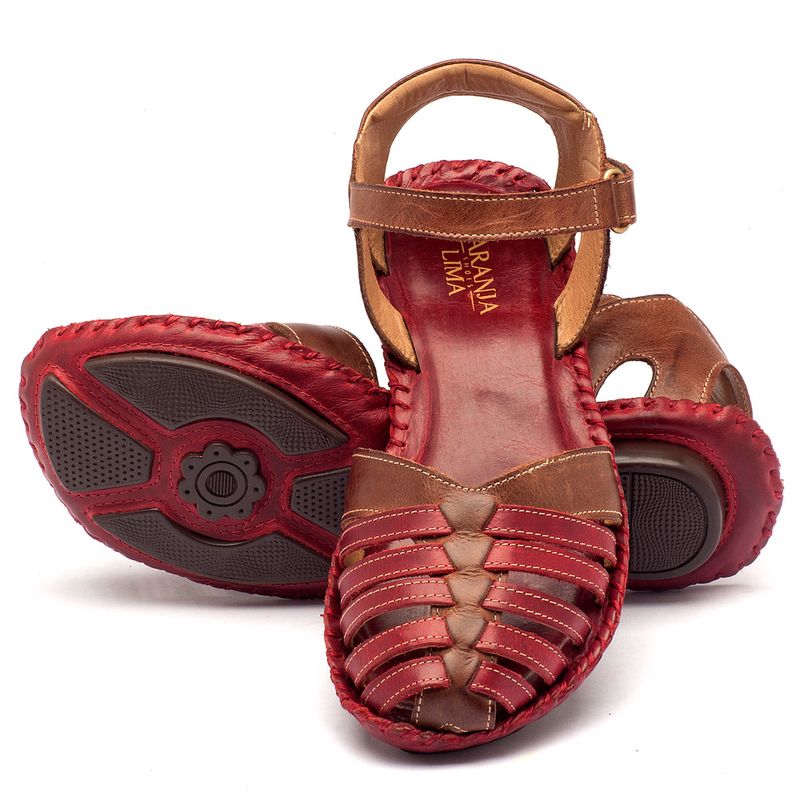Laranja_Lima_Shoes_Sapatos_Femininos_Sandalia_Rasteira_Flat_em_Couro_Vermelho_-_Codigo_-_136027_2