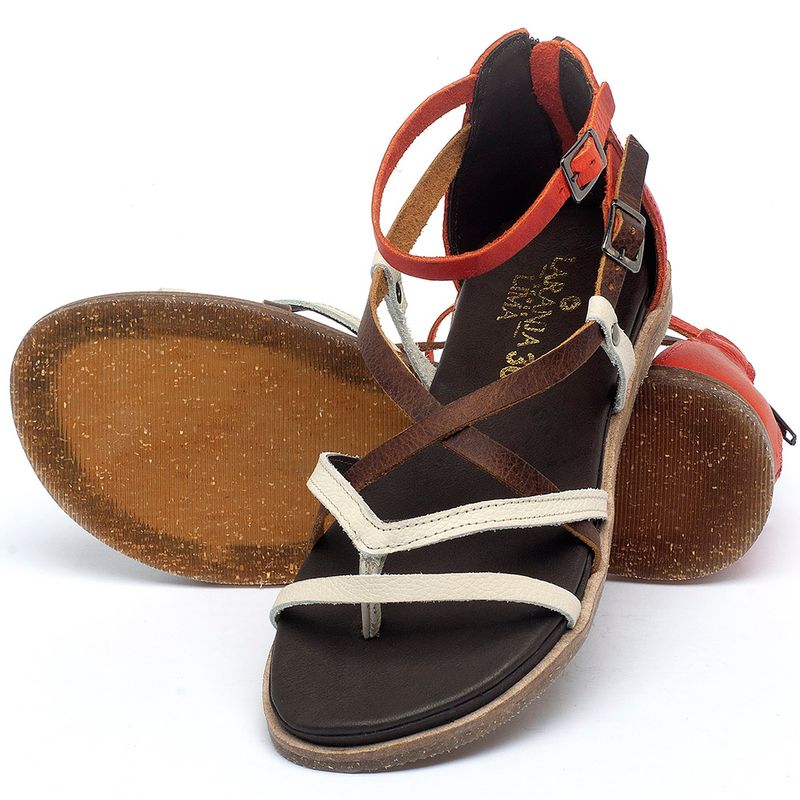 Laranja_Lima_Shoes_Sapatos_Femininos_Sandalia_Rasteira_Flat_em_Couro_Bicolor_-_Codigo_-_137300_2