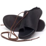 Laranja_Lima_Shoes_Sapatos_Femininos_Sandalia_Rasteira_Flat_em_Couro_Preto_-_Codigo_-_137200_2