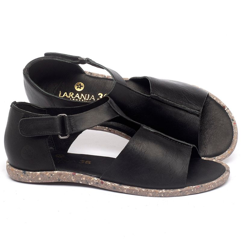 Laranja_Lima_Shoes_Sapatos_Femininos_Sandalia_Rasteira_Flat_em_Couro_Preto_-_Codigo_-_137310_1