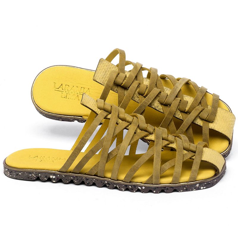 Laranja_Lima_Shoes_Sapatos_Femininos_Sandalia_Rasteira_Flat_em_Couro_Amarelo_-_Codigo_-_145053_1