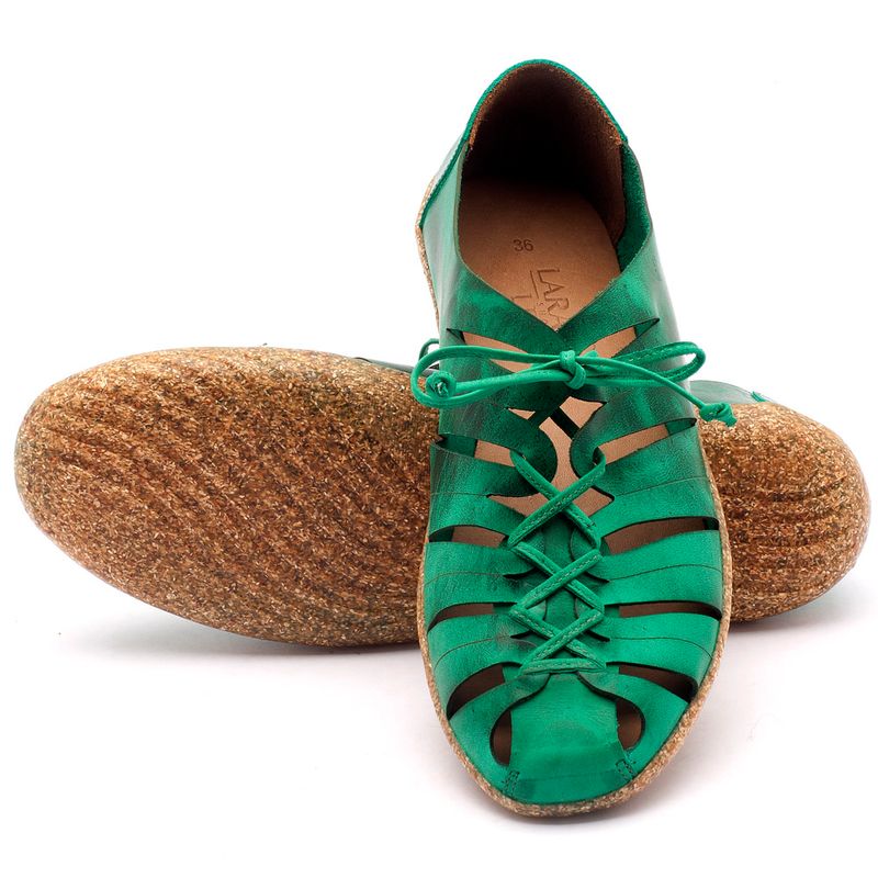 Laranja_Lima_Shoes_Sapatos_Femininos_Tenis_Cano_Baixo_em_Couro_Verde_-_Codigo_-_145009_1