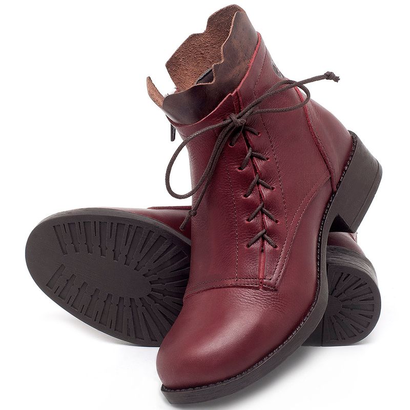 Laranja_Lima_Shoes_Sapatos_Femininos_Bota_Cano_Curto_em_Couro_Vinho_-_Codigo_-_141066_2