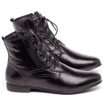 Laranja_Lima_Shoes_Sapatos_Femininos_Bota_Cano_Curto_em_Couro_Preto_-_Codigo_-_136066_1