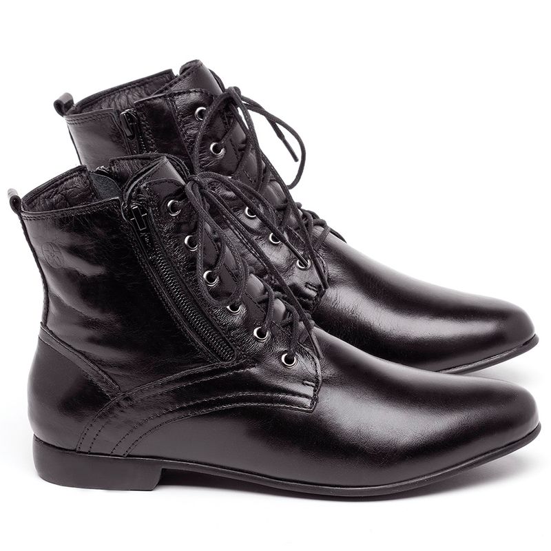 Laranja_Lima_Shoes_Sapatos_Femininos_Bota_Cano_Curto_em_Couro_Preto_-_Codigo_-_136066_1