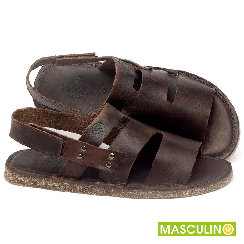 Laranja_Lima_Shoes_Sapatos_Masculinos_Rasteira_em_Couro_Marrom_-_Codigo_-_141180_1