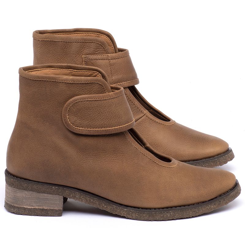 Laranja_Lima_Shoes_Sapatos_Femininos_Bota_Cano_Curto_em_Couro_Caramelo_-_Codigo_-_56230_1