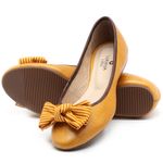 Laranja_Lima_Shoes_Sapatos_Femininos_Sapatilha_Bico_Redondo_em_Couro_Laranja_-_Codigo_-_9450_2