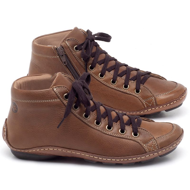 Laranja_Lima_Shoes_Sapatos_Femininos_Tenis_Cano_Alto_em_Couro_Caramelo_-_Codigo_-_136030_1