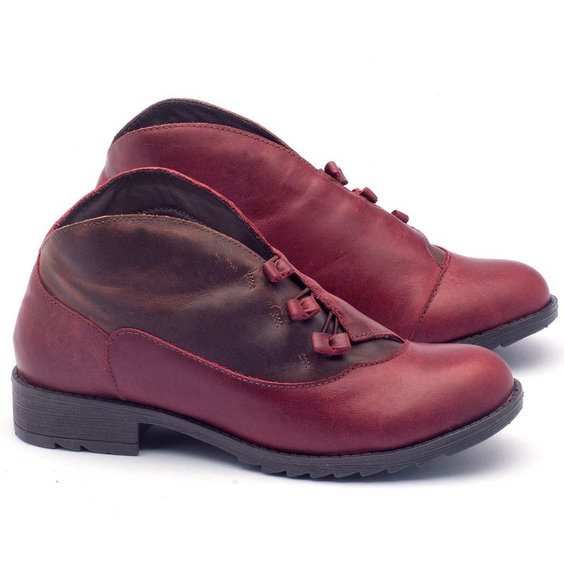 Laranja_Lima_Shoes_Sapatos_Femininos_Bota_Cano_Curto_em_Couro_Vinho_-_Codigo_-_56130_1
