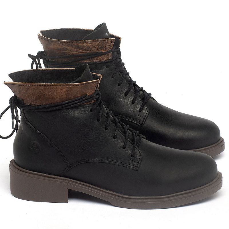 Laranja_Lima_Shoes_Sapatos_Femininos_Bota_Cano_Curto_Salto_de_3_cm_em_Couro_Preto_-_Codigo_-_137317_1
