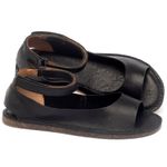 Laranja_Lima_Shoes_Sapatos_Femininos_Sandalia_Rasteira_Flat_em_Couro_Preto_-_Codigo_-_141158_1