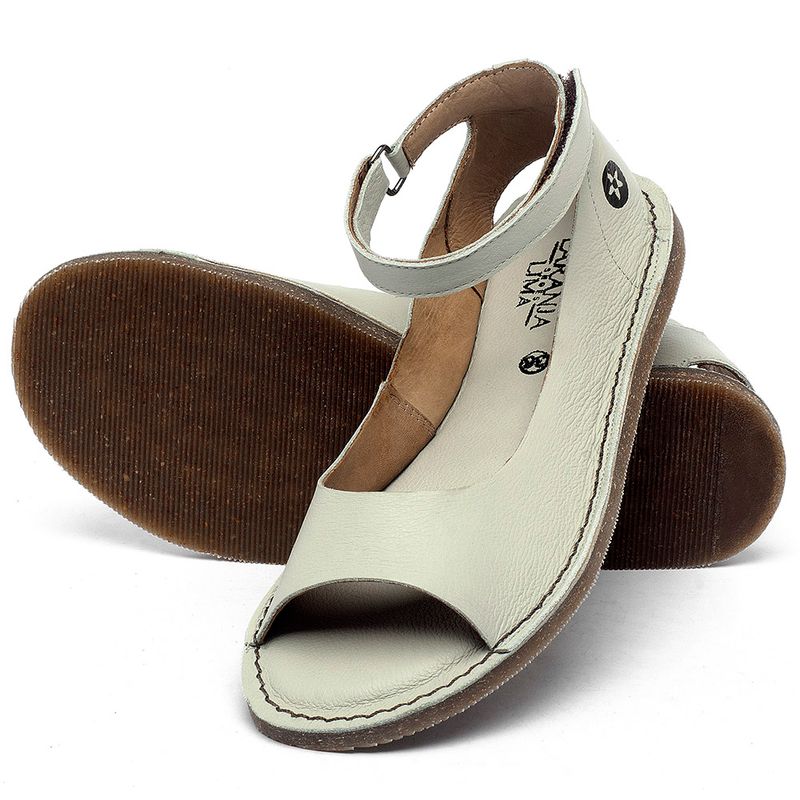 Laranja_Lima_Shoes_Sapatos_Femininos_Sandalia_Rasteira_Flat_em_Couro_Off-White_-_Codigo_-_141158_2